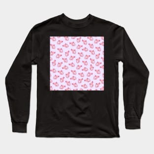 Kawaii Axolotl Pattern Long Sleeve T-Shirt